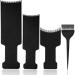 4 Pieces Balayage Highlighting Board with Teeth Hair Dye Paddle Highlighting Brush cooboard for Balayage Board Comb for Hair Dye Black