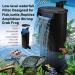 Aquarium Turtle Filter Waterfall Flow Water Clean Pump Bio-Filtration for Reptiles Tank Low Level Waterfall Filter for Small Fish Tank Turtle Tank Shrimp Amphibian Frog Crab 600L/H Aquarium filter