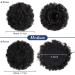 YAMEL Darkest Brown Afro Puff Drawstring Ponytail Extension - Medium Bun Updo Hair Piece for Black Women (Pack of 1) - Buy Online on SooperMarket.com