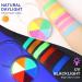 Glow UV Blacklight Face Body Paint Palette - 6 Neon Colors | Water Activated Washable Halloween Makeup & Cosplay Kit - Buy Online on SooperMarket.com