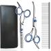 Dog Grooming Scissors Jiasoval 4-in-1 Dog Grooming Kit with Safety Round Tip Professional Grooming Shears Set Hair Cutting Trimming Scissors with Steel Comb & Leather Pouch for Dogs Cats Pets