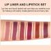 KIMIEYE 12Pcs Lip Liner and Lipstick Set - Waterproof Velvety Matte Lipstick Gift Kit for Women (SET A) - Buy Online on SooperMarket.com