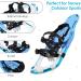 Premium Snowshoes with Adjustable Hiking Sticks - Aluminum Frame 3-in-1 Design Size 38-45 90-110 kg - Ideal for Men & Women - Includes Carrying Bag - Perfect for Snow Hiking - Buy Online on SooperMarket.com