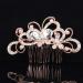 Poznana Starfish Rhinestone Bridal Hair Comb - Wedding Hair Accessories for Brides - Crystal Wedding Hair Pieces - Bridal Flower Hair Comb (Type 3) - Buy Online on SooperMarket.com