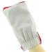 Exfoliating Loofah Glove Scrubber Mitten | Double Sided Bath Sponge Mitten & Soap Bag for Foaming | Red - Buy Online on SooperMarket.com