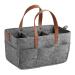 Harilla Baby wrap bag made of felt spacious stylish several bags handbag weekend bag organizer for baby products reusable dark gray