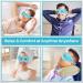 MIVORA Cooling Gel Mask for Puffy Eyes Reusable Hot Cold Therapy for Migraine Headache Dark Circles Dry/Swollen Eyes Sinus Pain Light Blue (blue+pink) - Buy Online on SooperMarket.com