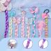 Set Of 8 Colorful Braid Hair Ties Ponytail Elastic Bands Bow Ties Colorful Synthetic Wigs Hair Accessories For Girls Suitable For Prom Party Cosplay - Buy Online on SooperMarket.com