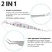 Helperfect Premium 2-in-1 Stainless Steel Tick Pliers for Dogs & Cats - Gentle & Effective Tick Remover with Tweezers & Hooks - Perfect for Pet Owners - Light Blue - Buy Online on SooperMarket.com