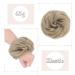 Synthetic Hair Bun Extension 45g - Ash Blonde Messy Hair Scrunchie for Women - Buy Online on SooperMarket.com