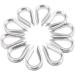Mtsooning 10PCS Stainless Steel Rope Thimble Rigging Wire Chain Clamp Clip for Sailing Boat Anchor Fishing - Ideal for Commercial & Industrial Applications - Buy Online on SooperMarket.com