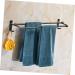 HEMOTON Wall Mounted Hooks Hook Towel Bar Wall Shelf Washcloth Wall Rack Shower Sponge Holder Towel Rack Ledge Take a Bath Black Size 2 - Buy Online on SooperMarket.com