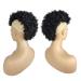 Jerry Curly Afro Puff Bun | Synthetic Clip-In Hair Extension with Bangs | Afro Kinky Curly Hair Bun | 1B Black - Buy Online on SooperMarket.com