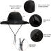 Womens Waterproof Bucket Hat with Fleece Lining | UPF50+ Outdoor Adventure Rain Cap - Black - Buy Online on SooperMarket.com
