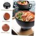Zerodeko 3pcs Anti-Earth Clay Ramen Bowl De Ceramic Snack Bowls Household Rice Bowl Japanese Bowl Miso Soup Bowls Ceramic Soup Bowl Snack Dish Food Container Commercial Round Bowl 12X12X6.3CMx3pcs Blackx3pcs - Buy Online on SooperMarket.com