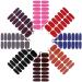 8 Sheets Solid Color Full Wraps Nail Stickers with Nail File MWOOT Self-Adhesive Nail Art Polish Stickers Strips Nail Wraps Decals for DIY Manicure Tips Decoration - Buy Online on SooperMarket.com