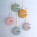 Cute Moon-Shaped Baby Pacifier Holder | Durable Cotton Lanyard 13cm | Newborn Accessories 636 - Buy Online on SooperMarket.com