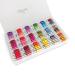 Atteret Embroidery Floss Kit - 108 Colors - 99 Cotton + 9 Metallic Threads. On Plastic Bobbins in Organizer Storage Box. Dmc Color Coding. for Cross Stitch  Friendship Bracelets  String Crafts.