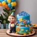Astaron 20 Mini Balloon Cake Toppers - Glitter Blue Tortendeko Balls for Weddings Birthdays & Baby Parties - Buy Online on SooperMarket.com