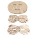 Cut Face Mask Face Eye Mask Paper Sheet Paper Sheet Masks Disposable Pre Cut Face Eye Mask Paper Sheet Perfect Coverage Wet Compressed Flower Gold Fabric Under Eye Mask Disposable