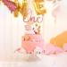 Arthsdite One Cake Topper with Heart Baby First Birthday Cake Decorations for Baby Shower Boys Girls Kids 1st Birthday Party Decorations Supplies - Rose Gold Glitter - Buy Online on SooperMarket.com