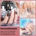 ROSALIND Blue Glitter Poly Nail Gel Set - 6PC 15ML Colors for Super Shiny Diamond Nail Extensions - Easy & Trendy Gel Nails for Beginners - Buy Online on SooperMarket.com