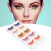 5 Pairs Colorful Eyelashes for Halloween Christmas Stage Show 6D Gradient Long Curled Soft Colored False Eye Lashes Party Fake Eyelashes Makeup Tools - Buy Online on SooperMarket.com