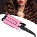 3 Barrel Curling Iron Wand Adjustable Hair Curler Waver Crimper 110V 240V Fast Heating Easy Temperature Adjustment Hair Styling Suitable for Wavy Hairstyles (28mm) - Buy Online on SooperMarket.com
