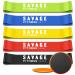 Resistance Bands for Working Out and Core Sliders | Home Gym Equipment Workout Fitness Equipment Elastic Exercise Bands Mini for Glute Leg