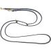 Dogeleine Fat Leather & Brass Dog Leash - Adjustable 2.80m x 8mm Gray for Small & Large Dogs - International Shipping Available - Buy Online on SooperMarket.com