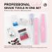 SAVILAND Electric Nail Drill - 40000RPM Professional Pink Nail Filer with 13 Bits for Acrylic Gel & Dip Nails | Home Salon Tool - Buy Online on SooperMarket.com