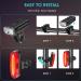 Alyken Bike Lights Set - Super Bright USB Rechargeable 1200 Lumen Front Headlight and Rear Taillight for Night Riding Safety - Buy Online on SooperMarket.com