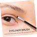 CANIGHT 6pcs Flat Eyebrow Brush Eyeliner Tool Eyeshadow Brush Eye Lash Brush Eye Brush Black Wooden Handle - Buy Online on SooperMarket.com