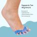 ZenToes Silicone Toe Spacers - Correct Toe Alignment & Bunion Relief - 1 Pair (Moonlight) | International Shipping Available - Buy Online on SooperMarket.com