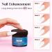 MIZHSE Nail Builder Gel Kit 3.53OZ Larger Capacity Milky White Builder Gel for Nails UV/LED Clear Hard Gel Builder Base Nail Strengthener Extension Gel with Nail Brush Clean Gel for Home Salon Milky White 3.53 Oz - Buy Online on SooperMarket.com