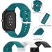 ECSEM Replacement Bands for Letsfit ID205L ID205S Smart Watch - Green/Black/White Silicone Wristbands - Large Size - Buy Online on SooperMarket.com