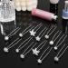 AUXSOUL Bridal Hair Pins - Crystal Pearl U-Shaped Diamond Clips for Wedding - 30Pcs (6 Styles) - Buy Online on SooperMarket.com