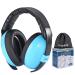 Baby Ear Muffs, Champs Baby Earmuff Noise Protection Reduction Headphones for 0-3 Years Babies, Toddler, Infant, Safety Hearing Ear Muff Shooting Range Hunting Season Blue