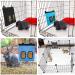 Rabbit Hay Feeder Bag Hay Bag Hanging Feeder Pig Hay Feeder Storage Small Animal Feeding Bag for Rabbit Guinea Pig (Blue) - Buy Online on SooperMarket.com
