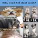 Kingrun Stainless Steel Pet Comb 4 Pack Pet Grooming Steel Comb with Rounded Teeth Metal Comb For Dogs Cats and Other Pets with Tangled Short/Long Hair (16 x 2.5cm 19 x 3cm 19 x 4cm 19 x 5cm) - Buy Online on SooperMarket.com