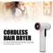 Cordless Hair Dryer 200W Blow Dryer USB Rechargeable Small Hair Blow Dryer Fast Drying Blow Dryer with Nozzle for Camping Beaches Home Travel 15000mAh (US) - Buy Online on SooperMarket.com