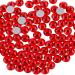 Beadsland 1440 pieces flat back rhinestones nail crystals rhinestones for nails light red SS20 (4.6-4.8mm) light red SS20/1440PCs