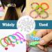 Loom Rubber Band Clips 1000 Pieces - Plastic Connectors for Bracelet Making - DIY Refill Kit - Buy Online on SooperMarket.com