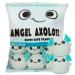 HXPLN Cute Snack Pillow Axolotl Plush Pillow Kawaii Pudding Pillow with Axolotl Salamander Doll Removable Stuffed Animal Toys Cushion Birthday Creative Gift for Kids Girls Boys (6 Blue Axolotl) 6 Blue Axolotls