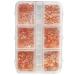 1Box Mixed Nails Art Decorations 3D Beads Nail Easy Installation And Removal Add Charm To Your Nail Nail Supplies Orange