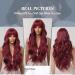 Long Natural Wave Red Wigs for Women | Cosplay Party Synthetic Hair Wigs with Bangs - Shop Internationally! - Buy Online on SooperMarket.com