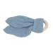Wooden Teething Toy Ring with Colored Cotton Yarn - Blue & Black Teething Bracelet for Babies - Hand Grip Training - Buy Online on SooperMarket.com