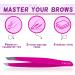 Cruze Stainless Steel Slant Tip Tweezers - Precision Hair Removal Tool for Eyebrows, Ingrown Hairs, and Facial Hair - Cruelty Free - Buy Online on SooperMarket.com