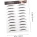 PLAFOPE Black Eyebrows 10pcs Imitation Eco Eyebrow Sticker Stickers Water Transfer Eyebrow Sticker Eyebrow Lines 6d - Buy Online on SooperMarket.com