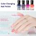 Temperature Change Nail Polish Colour Temperature Control Nail Polish - Long-Lasting Nail Polish Set - Colour Changing Temperature Control Nail Polish Nail Art Design Without UV Lamp (B Set) - Buy Online on SooperMarket.com